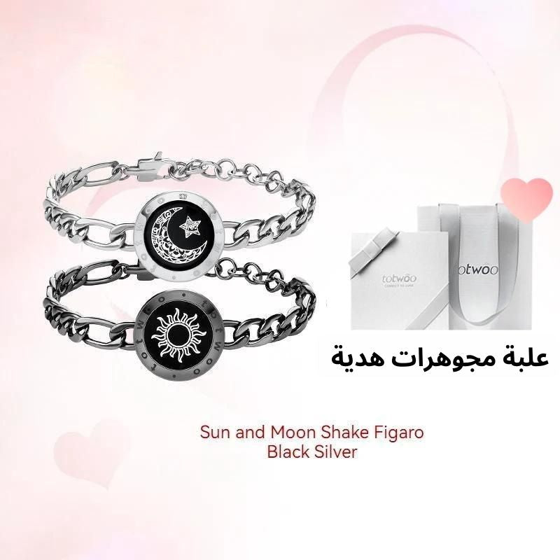 سوار ذكي سلسلة فيجارو ذهب أسود - Lagonna | لاقونا سوار ذكي سلسلة فيجارو ذهب أسود - Lagonna | لاقونا