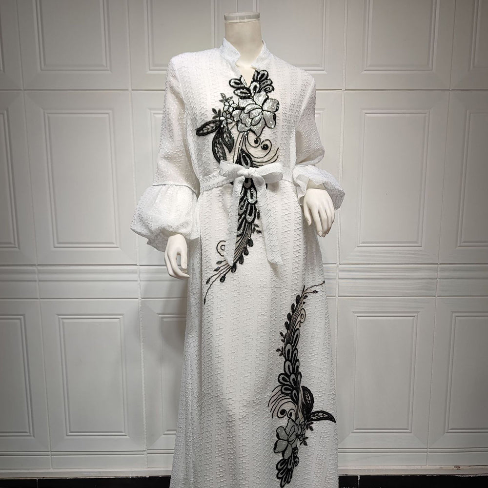 جلابية دراعة انيقة مع حزام - Lagonna | لاقونا جلابية دراعة انيقة مع حزام - Lagonna | لاقونا