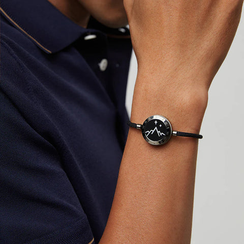 سوار ذكي حبل ميلان اسود و احمر - Lagonna | لاقونا سوار ذكي حبل ميلان اسود و احمر - Lagonna | لاقونا