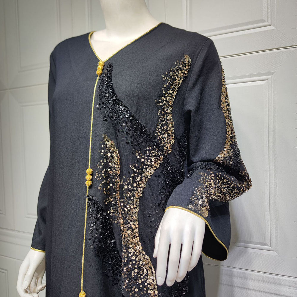 جلابية سوداء للمناسبات - Lagonna | لاقونا جلابية سوداء للمناسبات - Lagonna | لاقونا