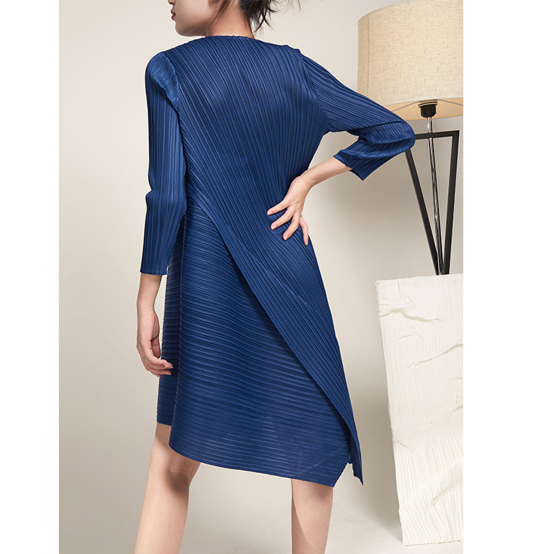 فستان سهرة جرئ بخطوط ازياء الموضة العصرية - Lagonna | لاقونا