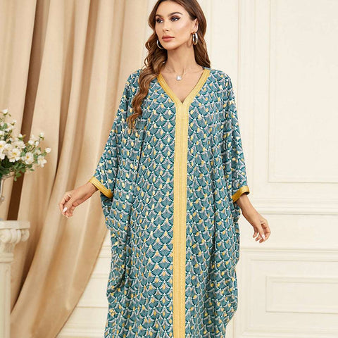 جلابية تصميم دراعة كويتي مشجر جلابية تصميم دراعة كويتي مشجر