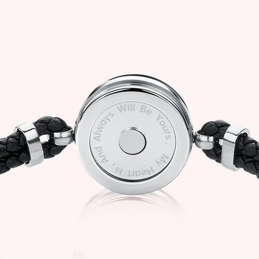 سوار ذكي حبل جلدي منسوج بالفضة - Lagonna | لاقونا