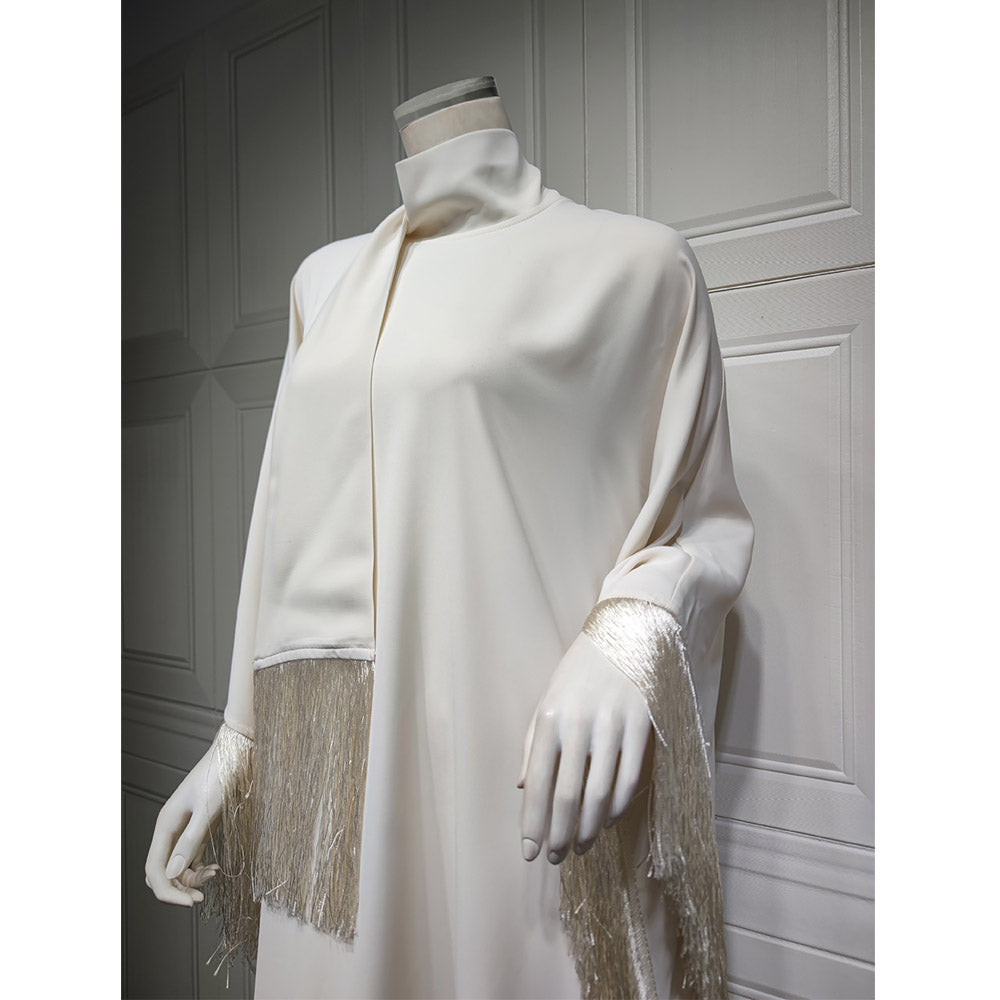 جلابية راقية اطراف هدب - Lagonna | لاقونا جلابية راقية اطراف هدب - Lagonna | لاقونا