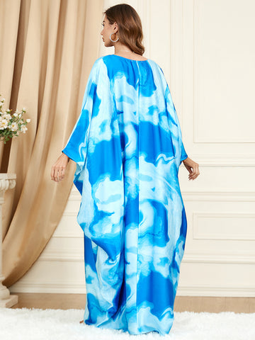 جلابية مموجة اكمام فراشة عصرية - Lagonna | لاقونا جلابية مموجة اكمام فراشة عصرية - Lagonna | لاقونا