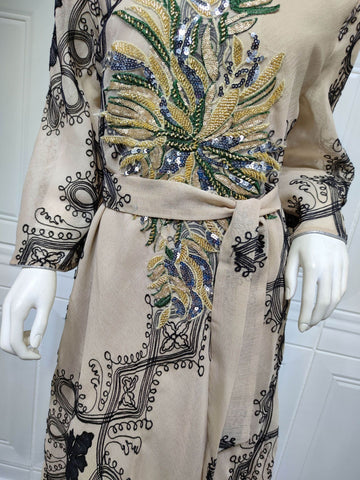 جلابية دراعة تطريز كامل - Lagonna | لاقونا جلابية دراعة تطريز كامل - Lagonna | لاقونا