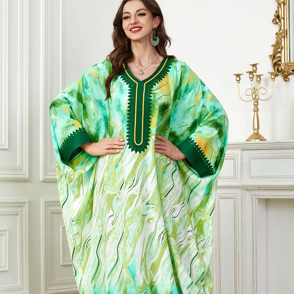 جلابية تصميم دراعة كويتي واسعة صيفية جلابية تصميم دراعة كويتي واسعة صيفية