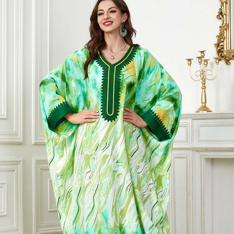 جلابية تصميم دراعة كويتي واسعة صيفية جلابية تصميم دراعة كويتي واسعة صيفية