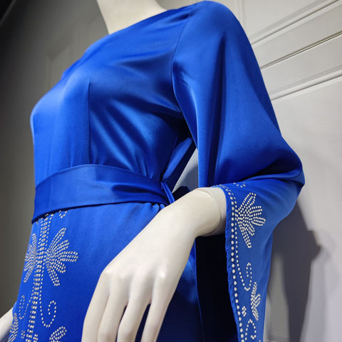 جلابية تطريز حديث مع حزام - Lagonna | لاقونا جلابية تطريز حديث مع حزام - Lagonna | لاقونا