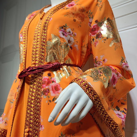 جلابية قفطان قطعتين حزام عودي - Lagonna | لاقونا جلابية قفطان قطعتين حزام عودي - Lagonna | لاقونا