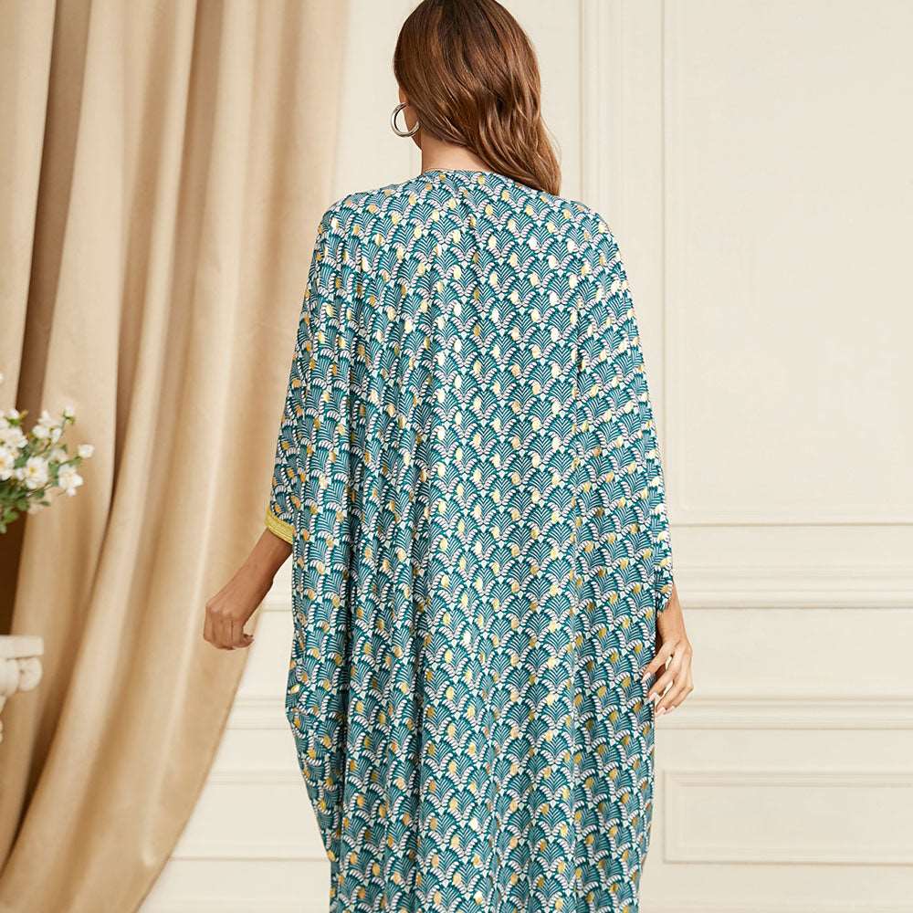 جلابية تصميم دراعة كويتي مشجر جلابية تصميم دراعة كويتي مشجر