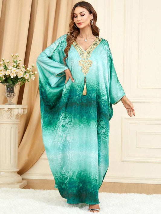 جلابية تصميم فستان خليجي