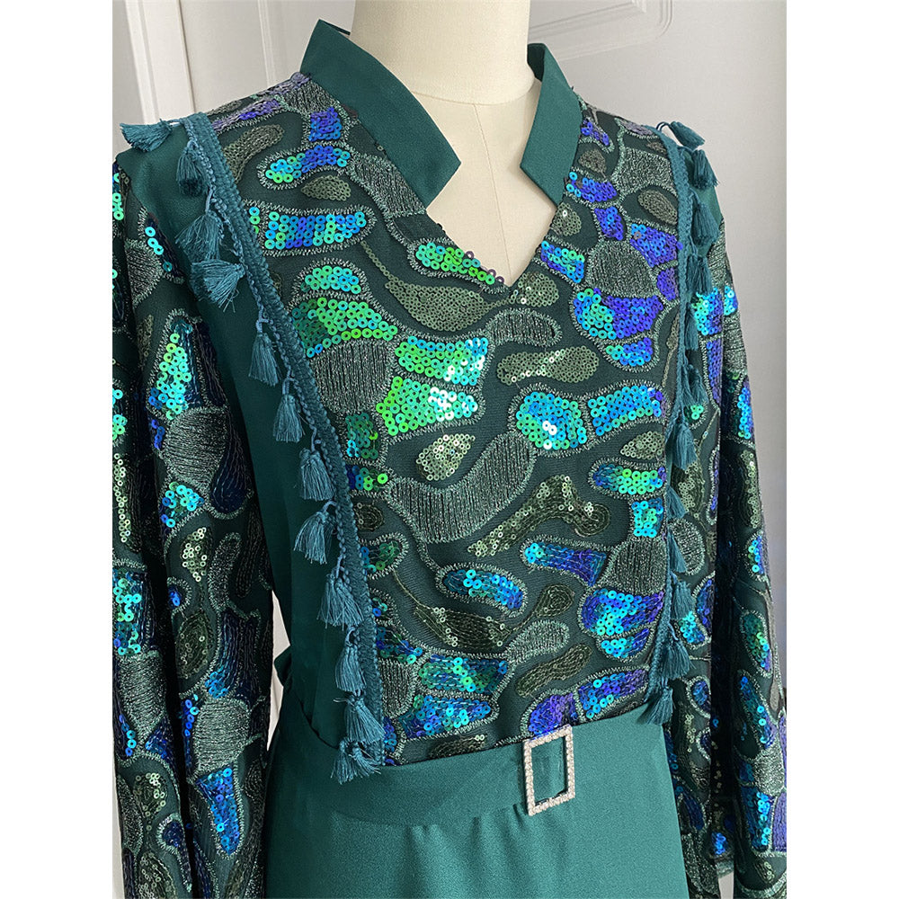 فستان سهرة انيق تطريز ترتر - Lagonna | لاقونا فستان سهرة انيق تطريز ترتر - Lagonna | لاقونا