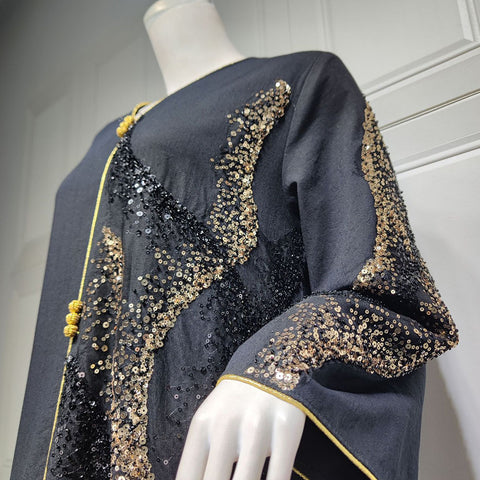 جلابية سوداء للمناسبات - Lagonna | لاقونا جلابية سوداء للمناسبات - Lagonna | لاقونا