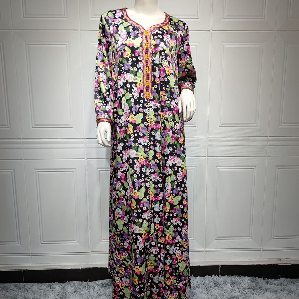 جلابية دراعة مشجرة انيقة - Lagonna | لاقونا جلابية دراعة مشجرة انيقة - Lagonna | لاقونا