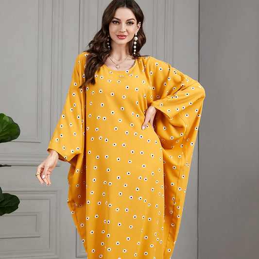 جلابية خليجي قطني لون برتقالي - Lagonna | لاقونا