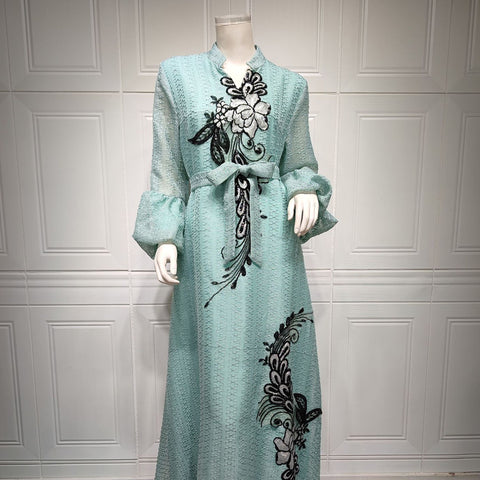 جلابية دراعة انيقة مع حزام - Lagonna | لاقونا جلابية دراعة انيقة مع حزام - Lagonna | لاقونا