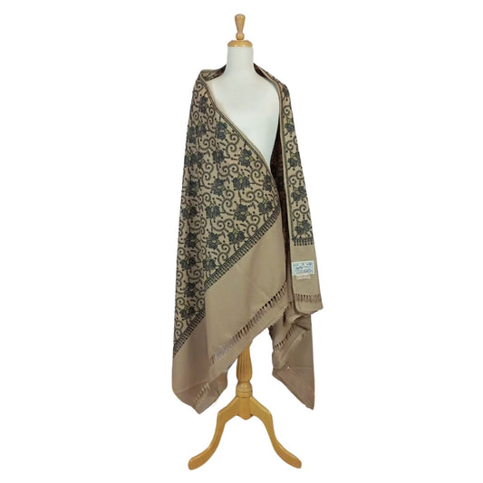 شال كشميري بني طويل شرقي - Lagonna | لاقونا