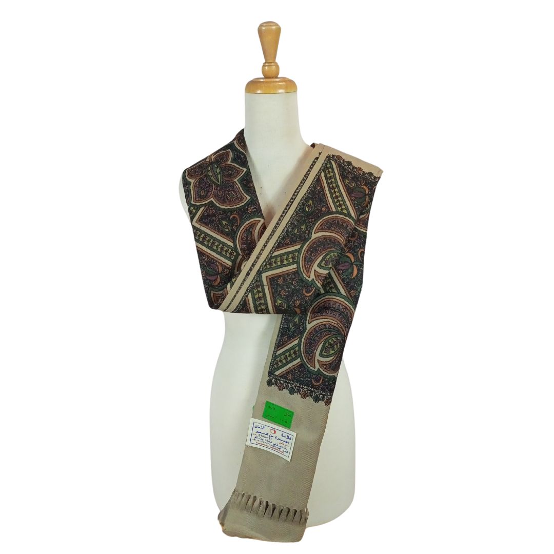 شال كشميري بني فاخر تطريز شرقي - Lagonna | لاقونا شال كشميري بني فاخر تطريز شرقي - Lagonna | لاقونا