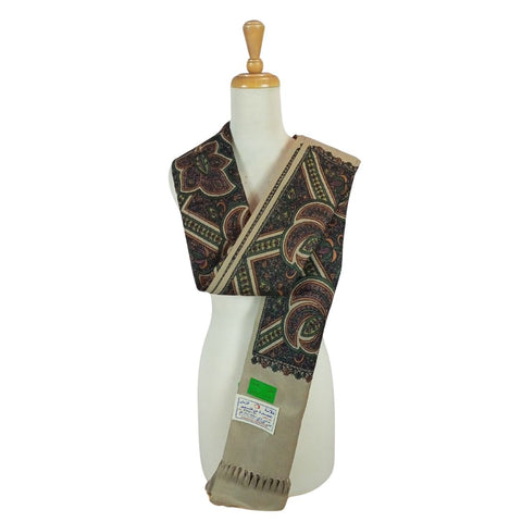 شال كشميري بني فاخر تطريز شرقي - Lagonna | لاقونا شال كشميري بني فاخر تطريز شرقي - Lagonna | لاقونا