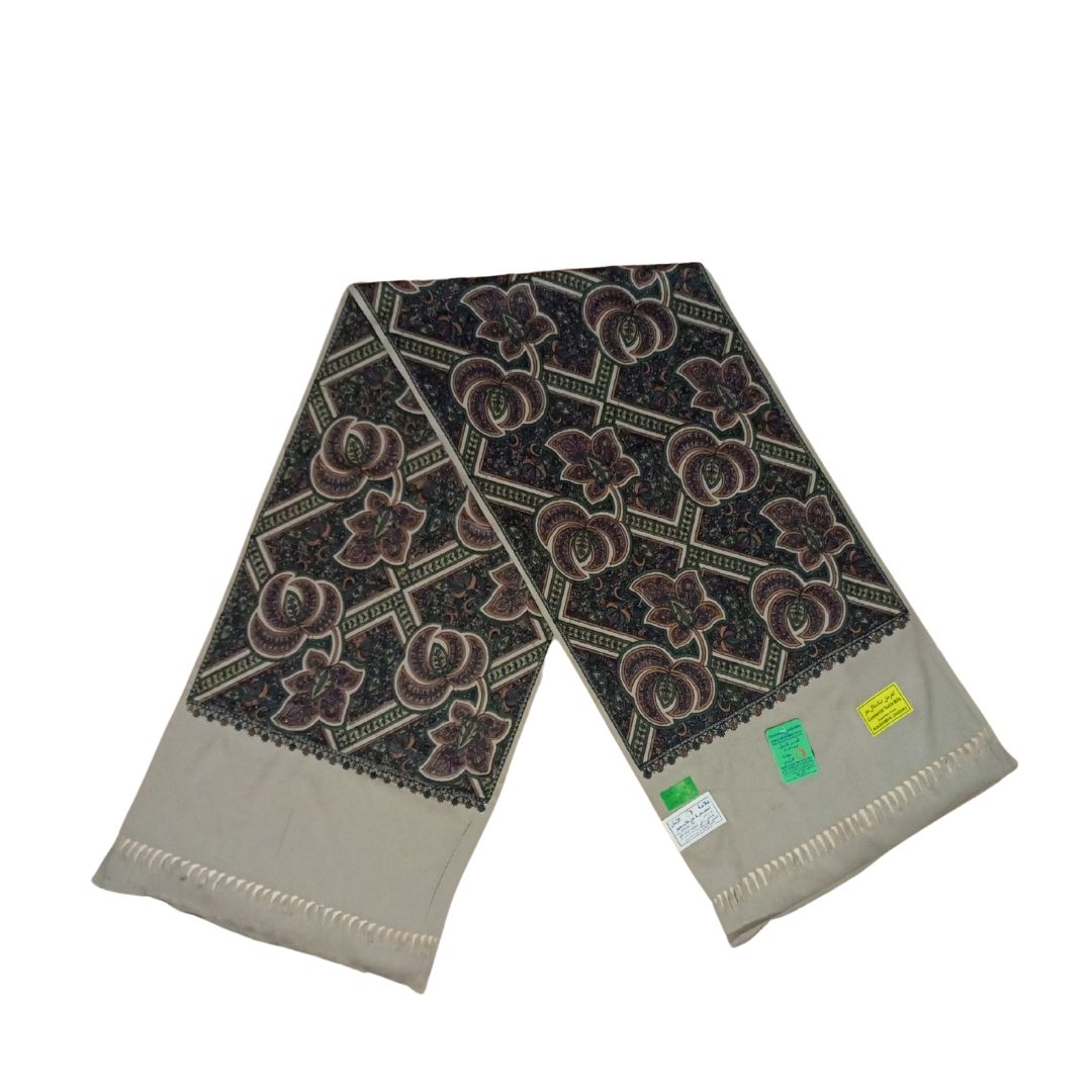 شال كشميري بني فاخر تطريز شرقي - Lagonna | لاقونا شال كشميري بني فاخر تطريز شرقي - Lagonna | لاقونا