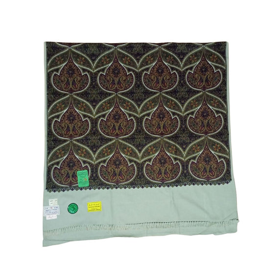 شال كشميري فاخر تفاحي مطرز طول مترين - Lagonna | لاقونا