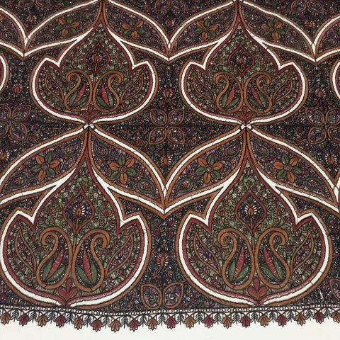 شال كشميري فاخر ابيض تطريز اسلامي طول مترين - Lagonna | لاقونا شال كشميري فاخر ابيض تطريز اسلامي طول مترين - Lagonna | لاقونا