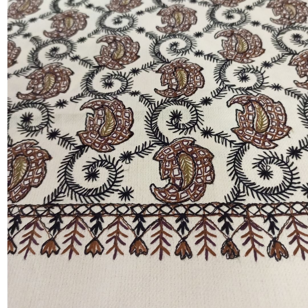 شال كشميري ابيض شرقي - Lagonna | لاقونا شال كشميري ابيض شرقي - Lagonna | لاقونا