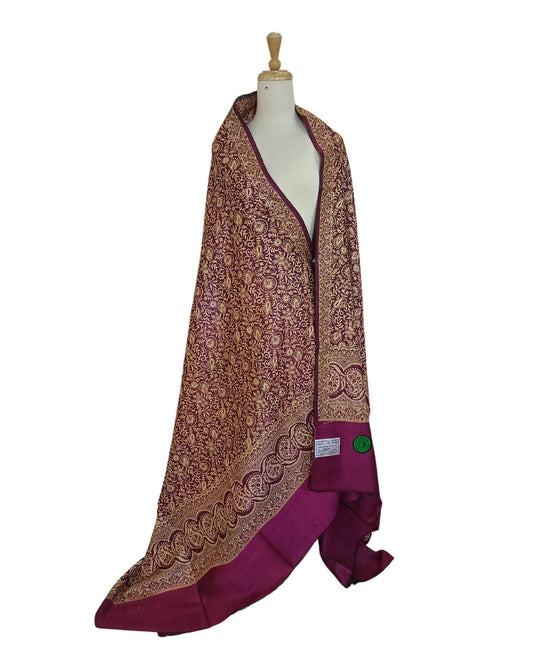 شال شتوي فاخر لون احمر