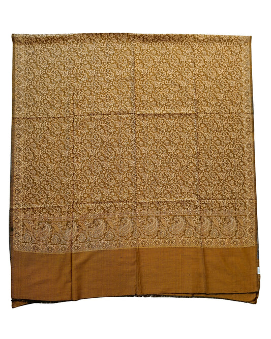 شال شتوي فاخر ذهبي