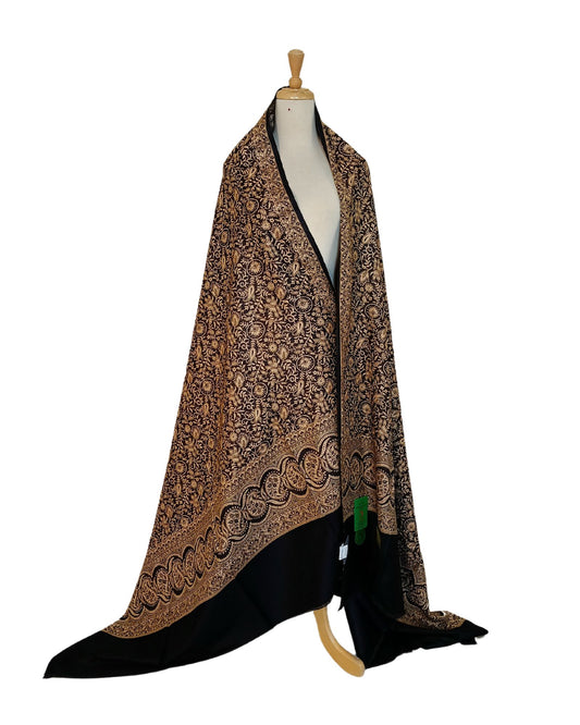 شال شتوي فاخر كحلي غامق