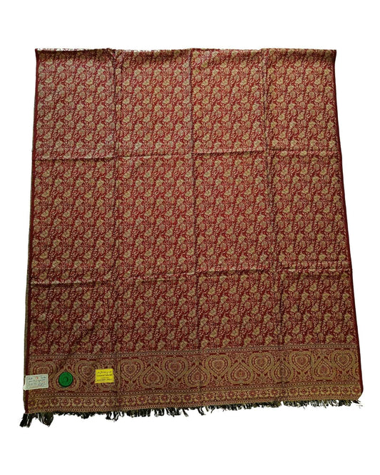 شال شتوي أحمر فاخر