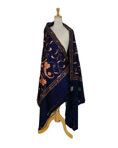 شال كشميري كحلي شال كشميري كحلي