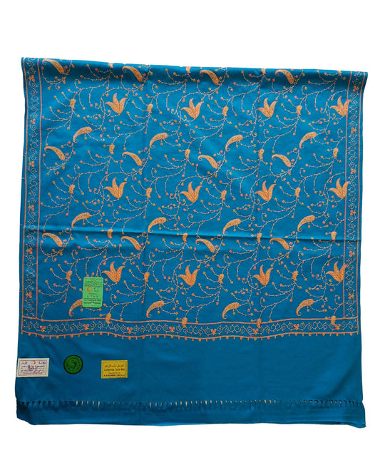 شال كشميري أزرق