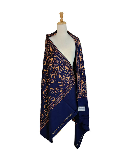 شال كشميري كحلي