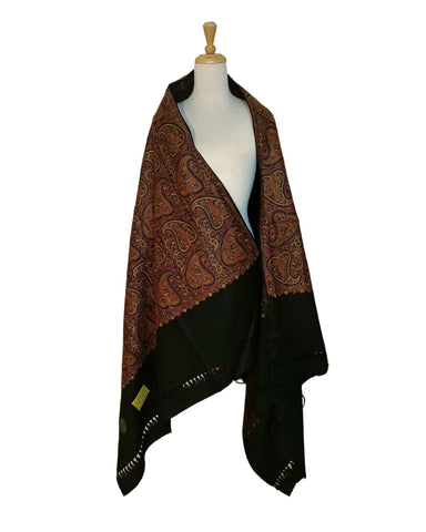 شال كشميري اسود فاخر شال كشميري اسود فاخر