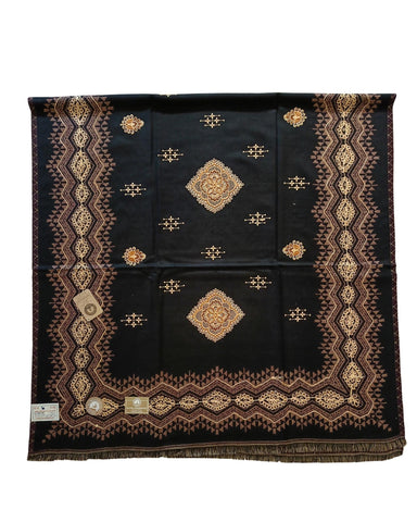 شال كشميري تراثي اسود شال كشميري تراثي اسود