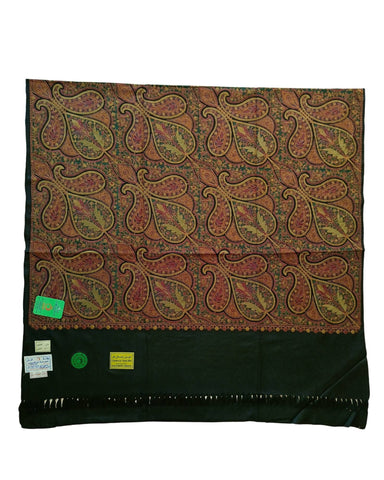 شال كشميري فاخر اسود مطرز طول مترين شال كشميري فاخر اسود مطرز طول مترين