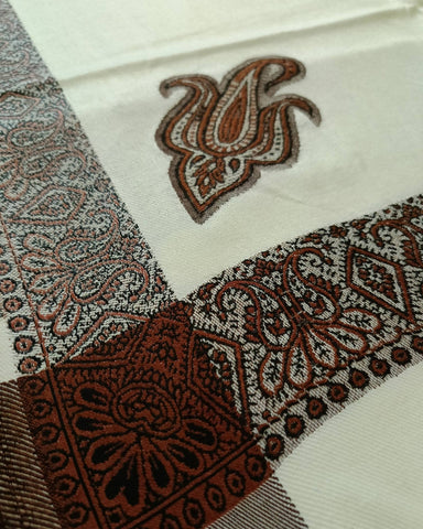 شال كشميري رجالي سكري طويل بلوزة حمراء شال كشميري رجالي سكري طويل بلوزة حمراء