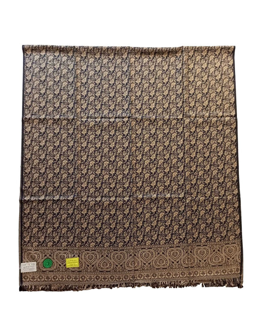 شال كشميري ملكي اسود