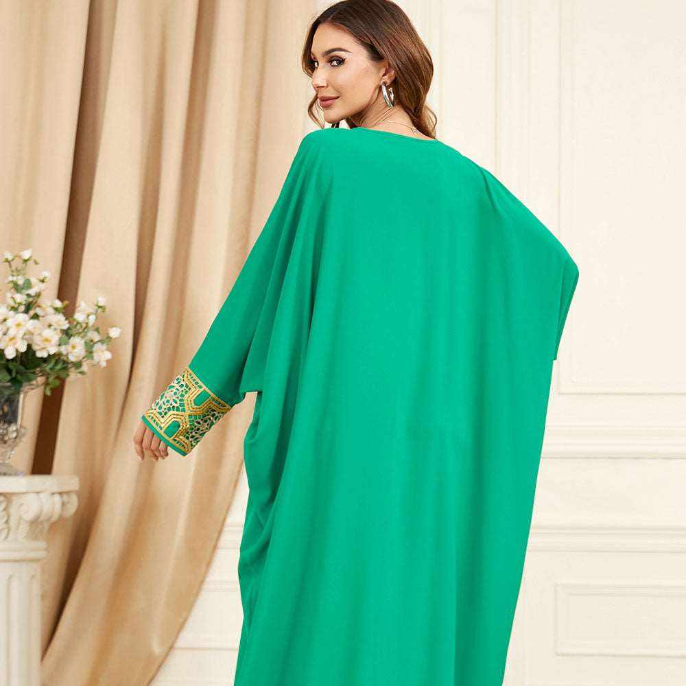 جلابية تصميم دراعة تطريز ذهبي جلابية تصميم دراعة تطريز ذهبي