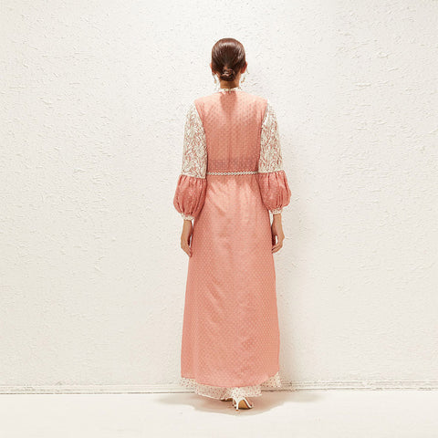 جلابية شيفون مطرزة أنيق وفضفاض - Lagonna | لاقونا جلابية شيفون مطرزة أنيق وفضفاض - Lagonna | لاقونا