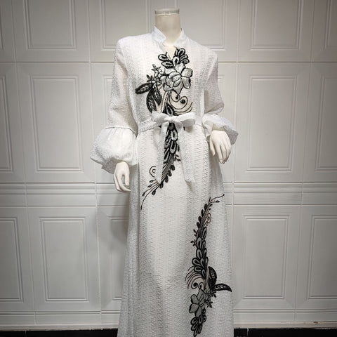 جلابية دراعة انيقة مع حزام - Lagonna | لاقونا جلابية دراعة انيقة مع حزام - Lagonna | لاقونا