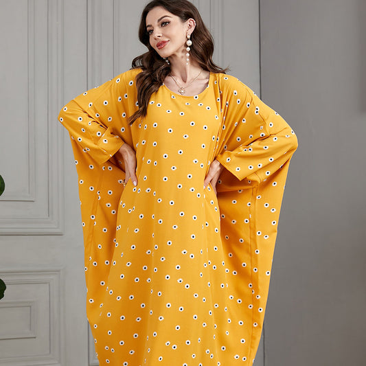 جلابية خليجي قطني لون برتقالي - Lagonna | لاقونا