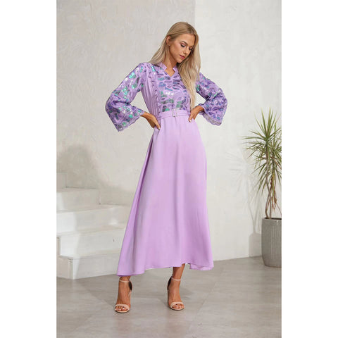 فستان سهرة انيق تطريز ترتر - Lagonna | لاقونا فستان سهرة انيق تطريز ترتر - Lagonna | لاقونا