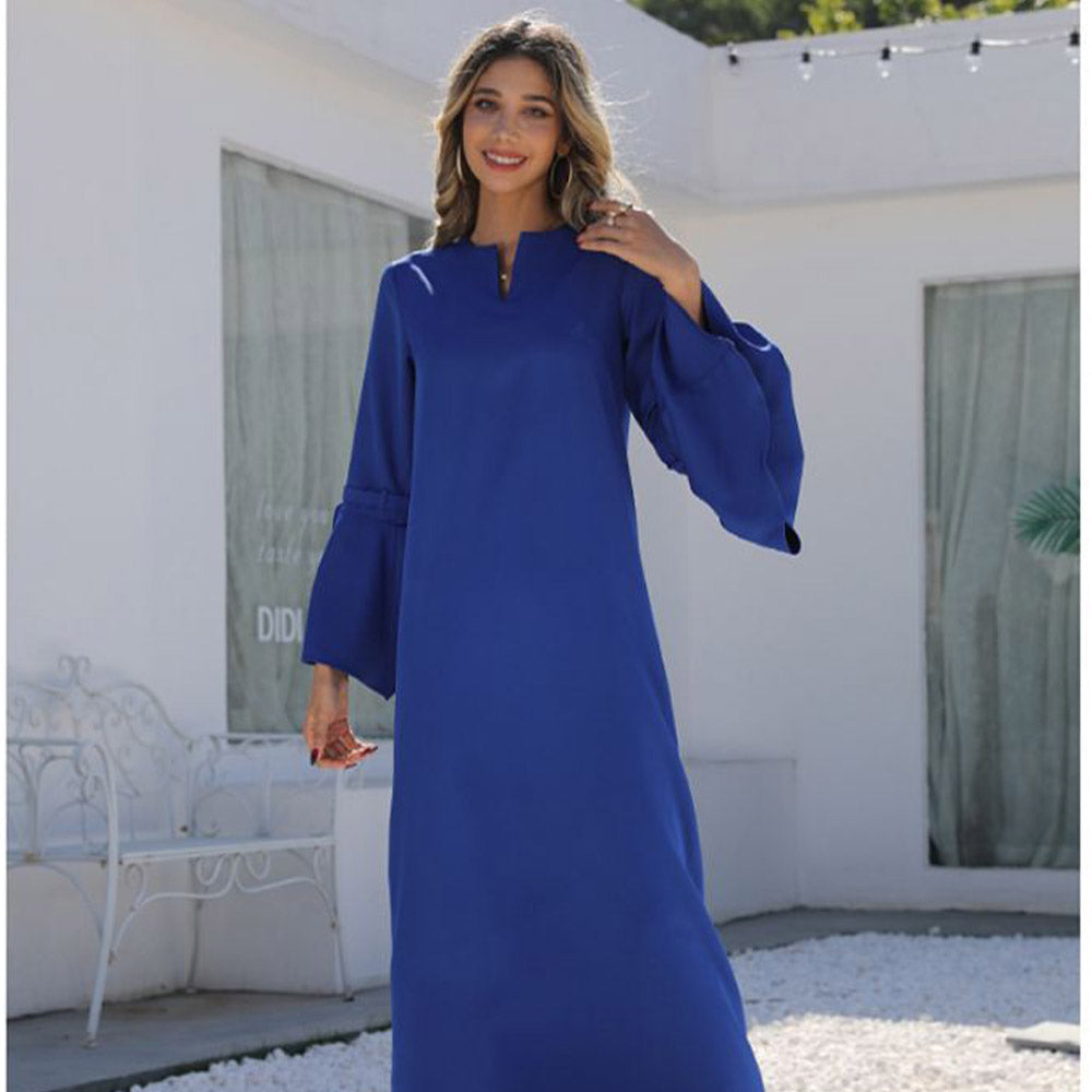 جلابية فخمة لون ازرق تصميم انيق - Lagonna | لاقونا جلابية فخمة لون ازرق تصميم انيق - Lagonna | لاقونا