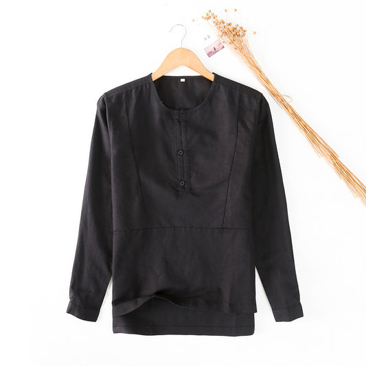 قميص رجالي كتان عالي الجودة - Lagonna | لاقونا