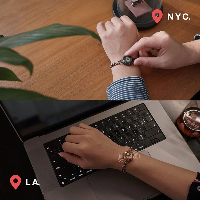 سوار ذكي سلسلة فيجارو ذهب أسود - Lagonna | لاقونا سوار ذكي سلسلة فيجارو ذهب أسود - Lagonna | لاقونا