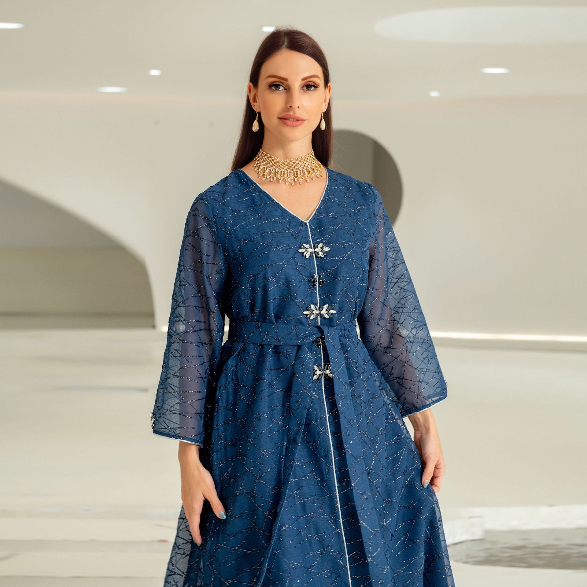 جلابية تصميم ياباني - Lagonna | لاقونا جلابية تصميم ياباني - Lagonna | لاقونا