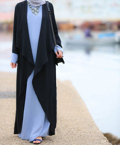 جلابية تصميم عباية قطعتين - Lagonna | لاقونا جلابية تصميم عباية قطعتين - Lagonna | لاقونا